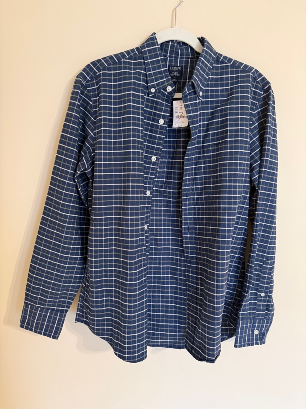 NWT J. Crew Flex Washed Button Down Shirt SZ MED